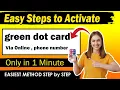 Easy Steps to activate green dot card via online phone number Updated Method