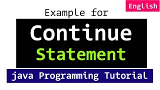 Continue Statement in Java Programming Tutorials For Beginners