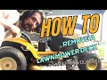 How to remove your riding lawn mower deck cub cadet ltx 1040