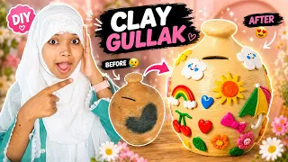 😱 Purani Gullak Ka Itna Cute Makeover? 😍 DIY Clay Art | Easy Diy | Best Out Of Waste #diy #clayart 