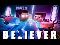 Download Lagu 🎶[AMV] Imagine Dragons - Believer 🎶 Herobrine Vs Steve  (Minecraft Animation) | PART 3