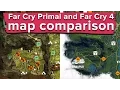 Far Cry Primal and Far Cry 4 map comparison - how similar are they
