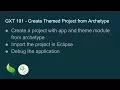 GXT 101 - Create Themed Project from Archetype