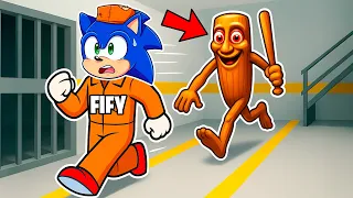 ESCAPA de la PRISIÓN de TUNG TUNG TUNG SAHUR en ROBLOX 😱😂 SONiC en BARRY'S PRISON RUN