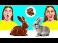 Download Lagu Tantangan Makanan Asli vs Makanan Cokelat | Pertempuran Makanan oleh Fun Fun Challenge