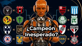 Le pedí a la IA que simulará una Champions League americana. 