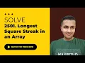 Solve 2501 Longest Square Streak in an Array - Java C Solutions October