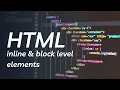 block vs inline in HTML document-flow What are Block-level and inline-level elements