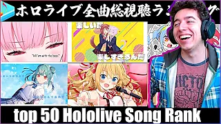 Download Hololive 50 All-time Most Viewed songs  ホロライブ全曲総視聴数ランキングTOP50 REACTION MP3