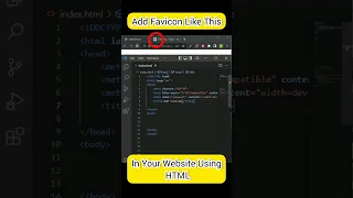Add Favicon in Your website using only one line of Code
