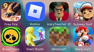 Free Fire,Minecraft,Roblox,Scary Teacher 3D,Subway Surf,Brawl Stars,Mario Kart,Giant Rush