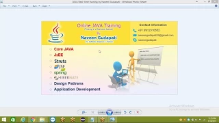 Naveen Gudapati Real time JAVA trainer introduction