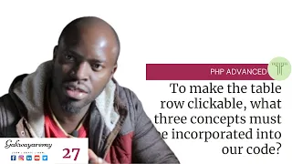 27 Making table clickable