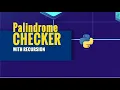 Palindrome Checker with Recursion Python Programming - Quick Tutorial