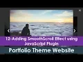 Get Smooth Scrolling Effect using JQuery Plugin Create Responsive Bootstrap Website