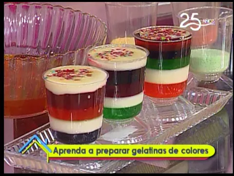 Aprenda a preparar gelatinas de colores