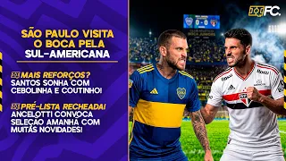 TUDO DE BOCA X SÃO PAULO; BOLA DE OURO COM 3 BRASILEIROS; CONVOCAÇÃO DE ANCELOTTI - Quebrada FC