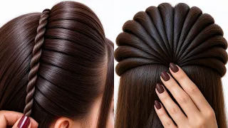 Most Beautiful & Different Hairstyle Tutorial | Elegant Hairstyle For Girls | Trending Hairstyles