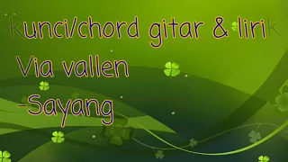 Download Kunci/chord gitar dan lirik lagu sayang - Via vallen MP3