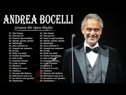 Download MP3 Andrea Bocelli Greatest Hits 💥 The Best Of Andrea Bocelli 2024 💥