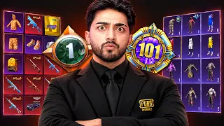 1 LEVEL AMA 101 KOLEKSİYON DEĞERİNDE! 🤯 (imkansız hesap) PUBG Mobile