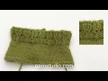 How to work a rib edge with increase and English rib