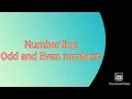 Number line Odd and even numbers Basic maths