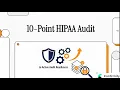 HIPAA Compliance Checklist The 10-Point Test Before You re Actually Audit-Ready 2026