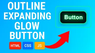 CSS Hover Button - Outline Expanding Glow Effect Interactive Button Tutorial