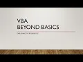 11 VBA Beyond Basics Data Types Pulic Vs Private Const