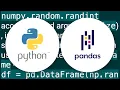How to create a DataFrame of random integers with Pandas