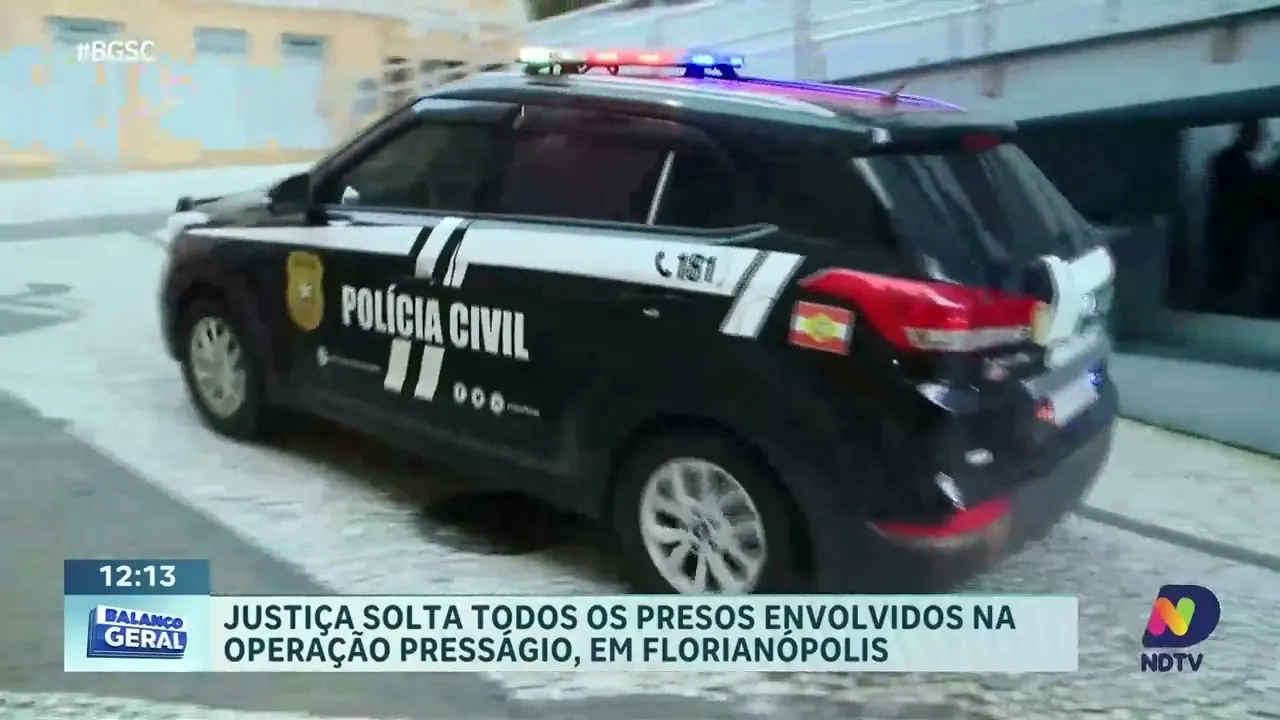 Operação Presságio: Justiça solta todos os envolvidos, em Florianópolis