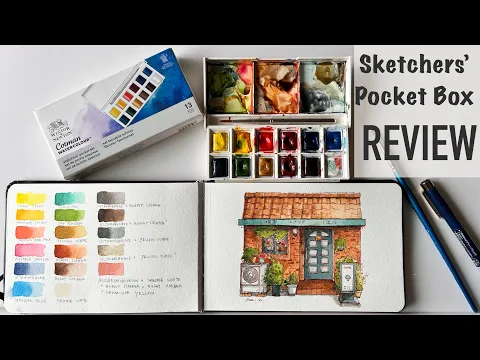 Download MP3 Winsor and Newton Cotman Watercolour Sketchers’ Pocket Set Review |Watercolour Storefront Demo