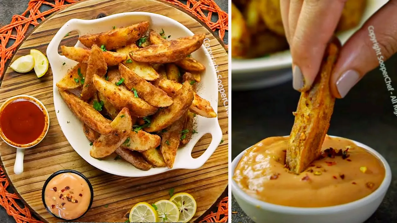 Crispy Potato Wedges Recipe by SooperChef   Iftar Special Recipe