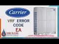 CARRIER VRF ERROR CODE EA ENGLISH