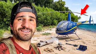 I Flew my Helicopter to an Abandoned Island!