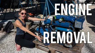OUR BIGGEST PROJECT YET! – Removing our diesel engine | AHOD 21