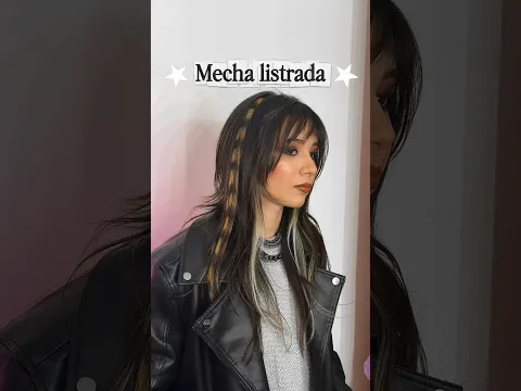 Mecha listrada  no cabelo voltou a moda!