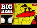 BREAKING TORNADO THREAT COVERAGE - Strong Tornadoes Possible With LIVE Storm Chasers