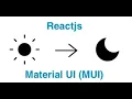 Add Dark Mode in a React Vite App with MUI Material UI Design