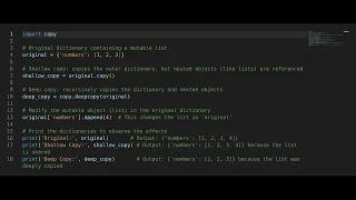 Python Interview Question Shallow and Deep copy