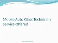 The Job of an Auto Glass Repair and Replacement Technician