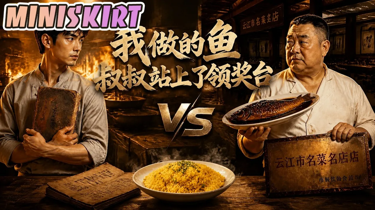 我做的鱼,叔叔站上了领奖台
