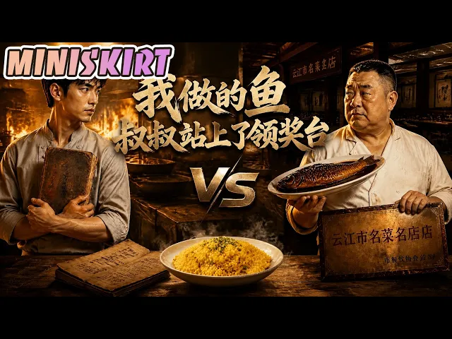 我做的鱼,叔叔站上了领奖台