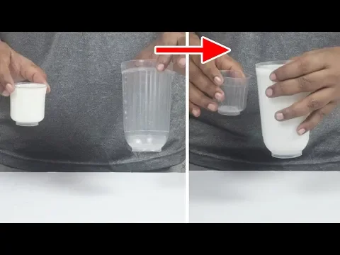 Download MP3 How to Fill 250 ml Milk in 50 ml Glass - Trick