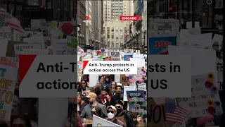 Anti-Trump protests in action across the US