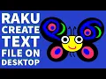 Raku Programming Tutorial Create Text File On Desktop