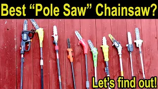 Best Pole Saw Chainsaw EGO vs Milwaukee Oregon DeWalt Ryobi Worx Craftsman Sun Joe