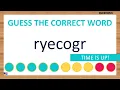 Scrambled Word Game Can You Unscramble These Words 7 Letters