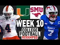 Miami at SMU - Week 10 Simulation (2025 Rosters for NCAA 14)